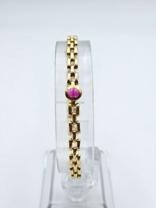 Pulsera Oro 18K, Eslabón Tipo Cartier, 11gr, 17cm