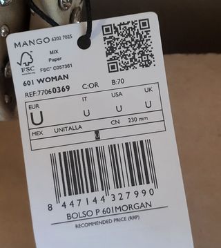 Bolso Mango dorado con pedrería