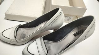 Zapatos de tacón Zara blancos talla 39