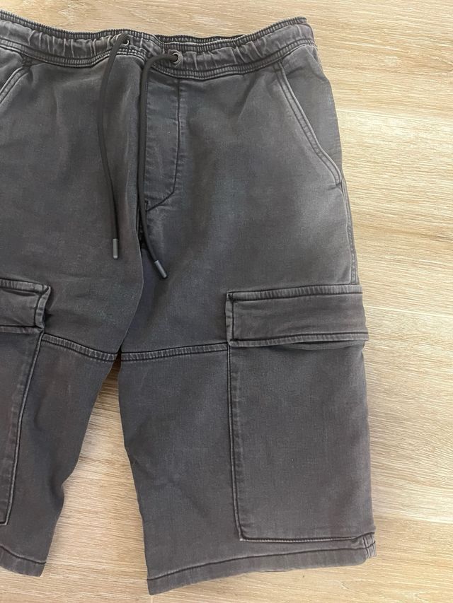 Pull&Bear Pantalones Cargo Grises
