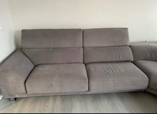 Sofá rinconera terminada en chaiselonge
