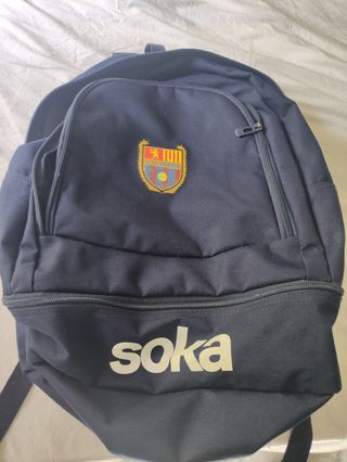 Mochila Oliver azul y multicolor