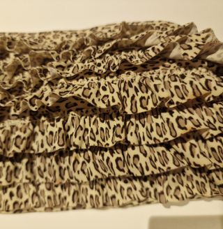 Top leopardo volantes talla M