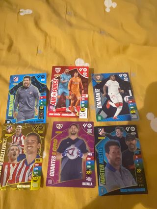 Lote 6 Cromos Fútbol Panini Adrenalyn XL