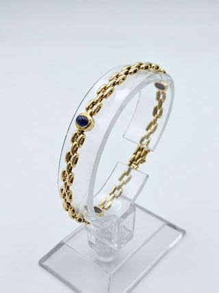 Pulsera Oro 18K Eslabón Tipo Cartier, 11,1gr, 17cm