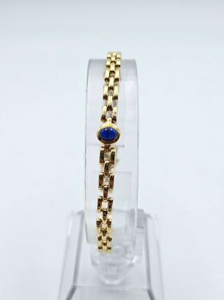 Pulsera Oro 18K Eslabón Tipo Cartier, 11,1gr, 17cm