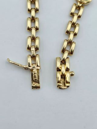 Pulsera Oro 18K Eslabón Tipo Cartier, 11,1gr, 17cm