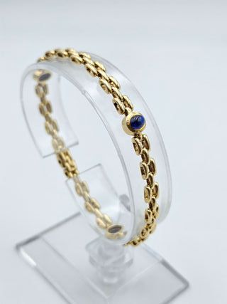 Pulsera Oro 18K Eslabón Tipo Cartier, 11,1gr, 17cm