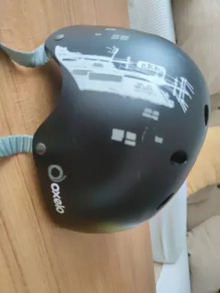 Casco bicicleta negro Oxelo