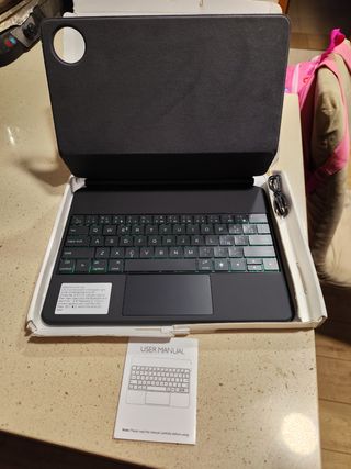 Funda Teclado Retroiluminado Negro