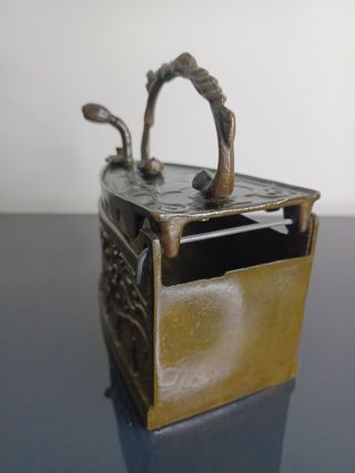 Antigua Plancha Italiana de Latón Barroco S. XVIII