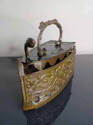 Antigua Plancha Italiana de Latón Barroco S. XVIII