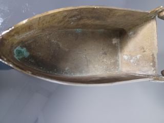 Antigua Plancha Italiana de Latón Barroco S. XVIII