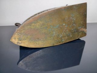 Antigua Plancha Italiana de Latón Barroco S. XVIII