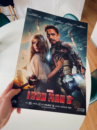 collezione iron man: poster cinema marvel in a3!