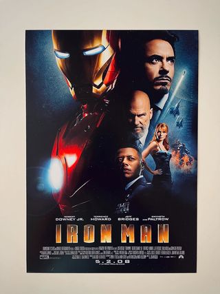 collezione iron man: poster cinema marvel in a3!