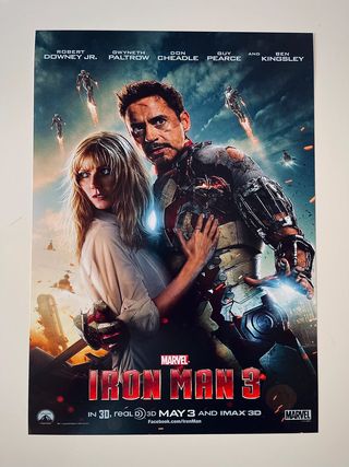 collezione iron man: poster cinema marvel in a3!