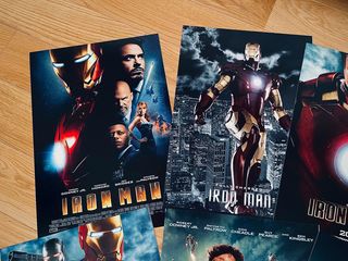 collezione iron man: poster cinema marvel in a3!