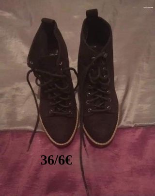 Botines negros mujer talla 36