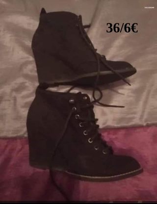 Botines negros mujer talla 36