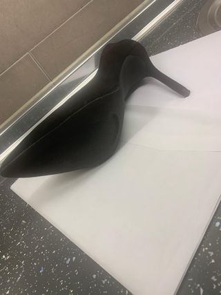 Zapatos de salón negros tacón alto 10 cm