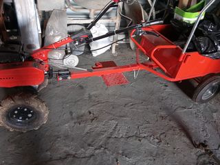 Motocultor completo rojo