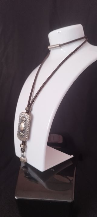 Collar Viceroy Plata y Cuero