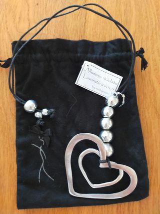 Collana con ciondolo a cuore artigianale