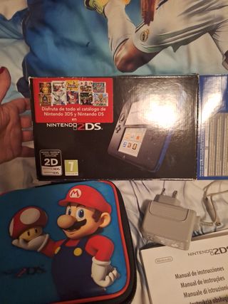 Nintendo 2DS Negra + Juegos y Accesorios 