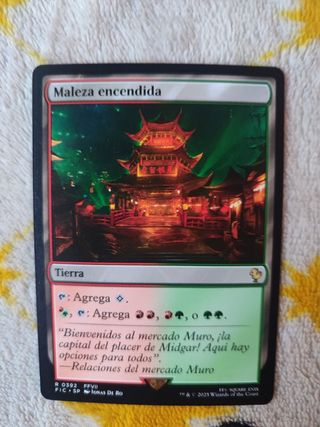 Magic The Gathering Tierra Maleza Encendida FFVII