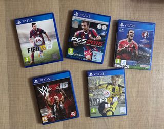 Juegos PS4: FIFA 15, PES 2015, PES 2016, WW