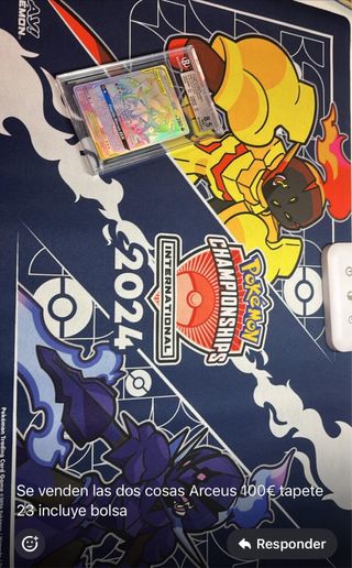 Carta Pokémon y tapete 2024