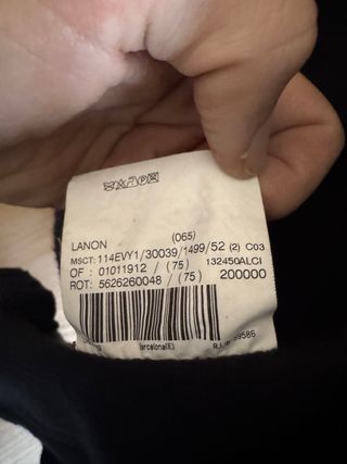 Americana Burberry pana negra