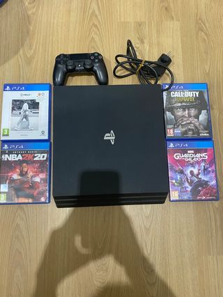 PS4 Pro 1TB + Mando + 4 Juegos