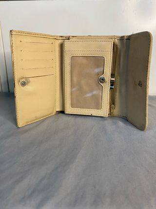 Cartera Trifold Burberry Cuadros Beige