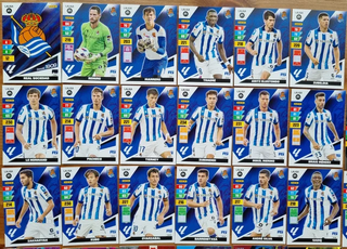 Plantilla REAL SOCIEDAD. Liga 2023 2024 Adrenalyn