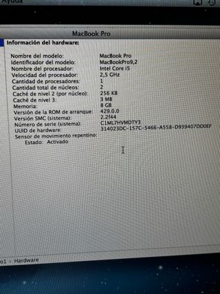 MacBook Pro 2011 Plata