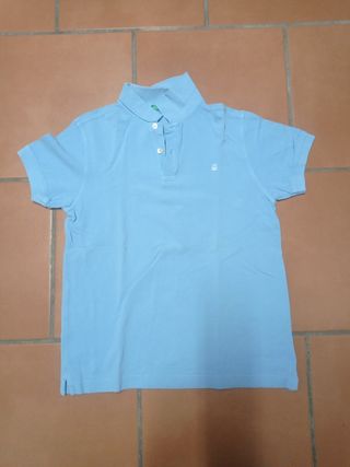 Polo Benetton Azul. Talla 11/12
