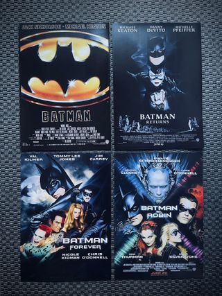set locandine Batman vintage & moderne stampa A3 d