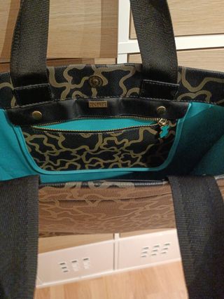 Bolso Tote Tous Negro y Marrón Original