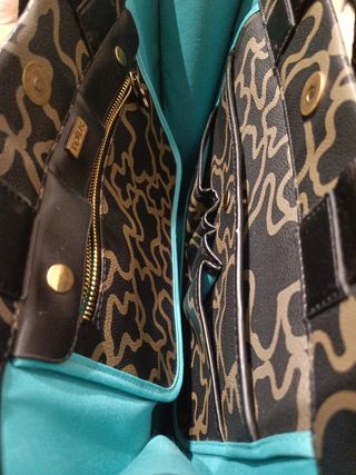 Bolso Tote Tous Negro y Marrón Original