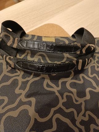 Bolso Tote Tous Negro y Marrón Original