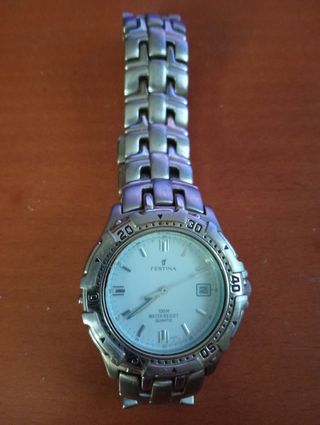 Reloj Festina Plata y Blanco
