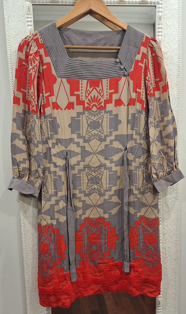 Vestido VAN-DOS estampado geométrico