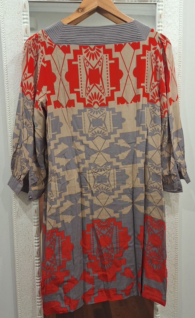 Vestido VAN-DOS estampado geométrico