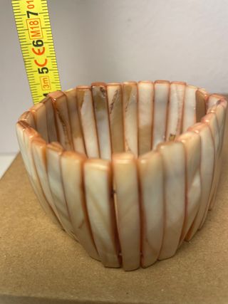 2 braccialetti vintage madreperla e ottone