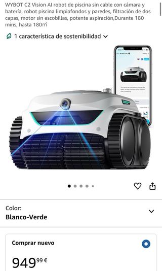Robot Limpiafondos WYBOT C2 Vision AI