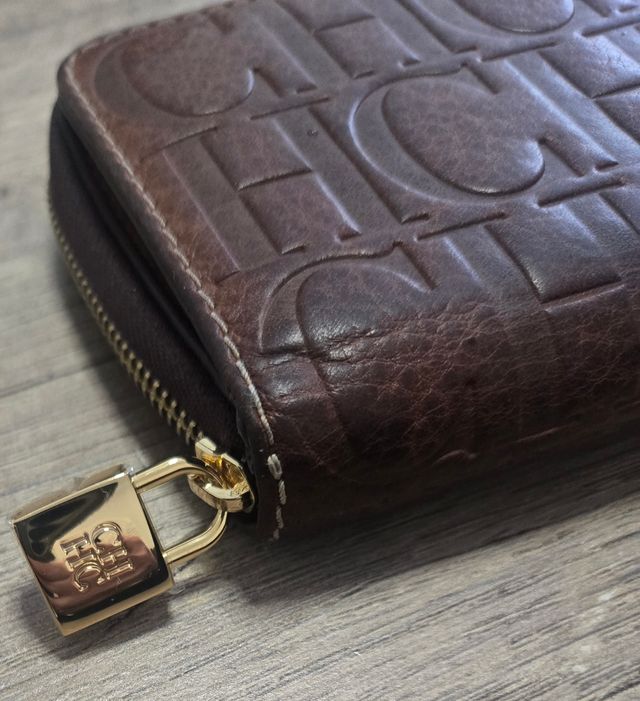 Monedero Piel CH Carolina Herrera Marrón