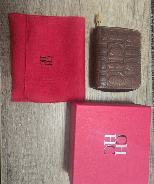 Monedero Piel CH Carolina Herrera Marrón