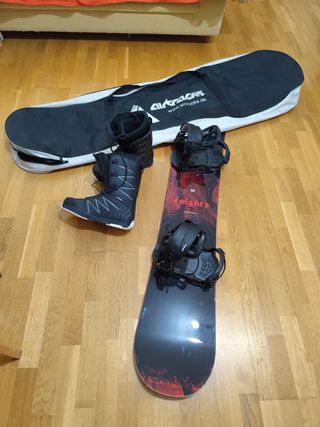 Tabla Snowboard con Anclajes y Botas